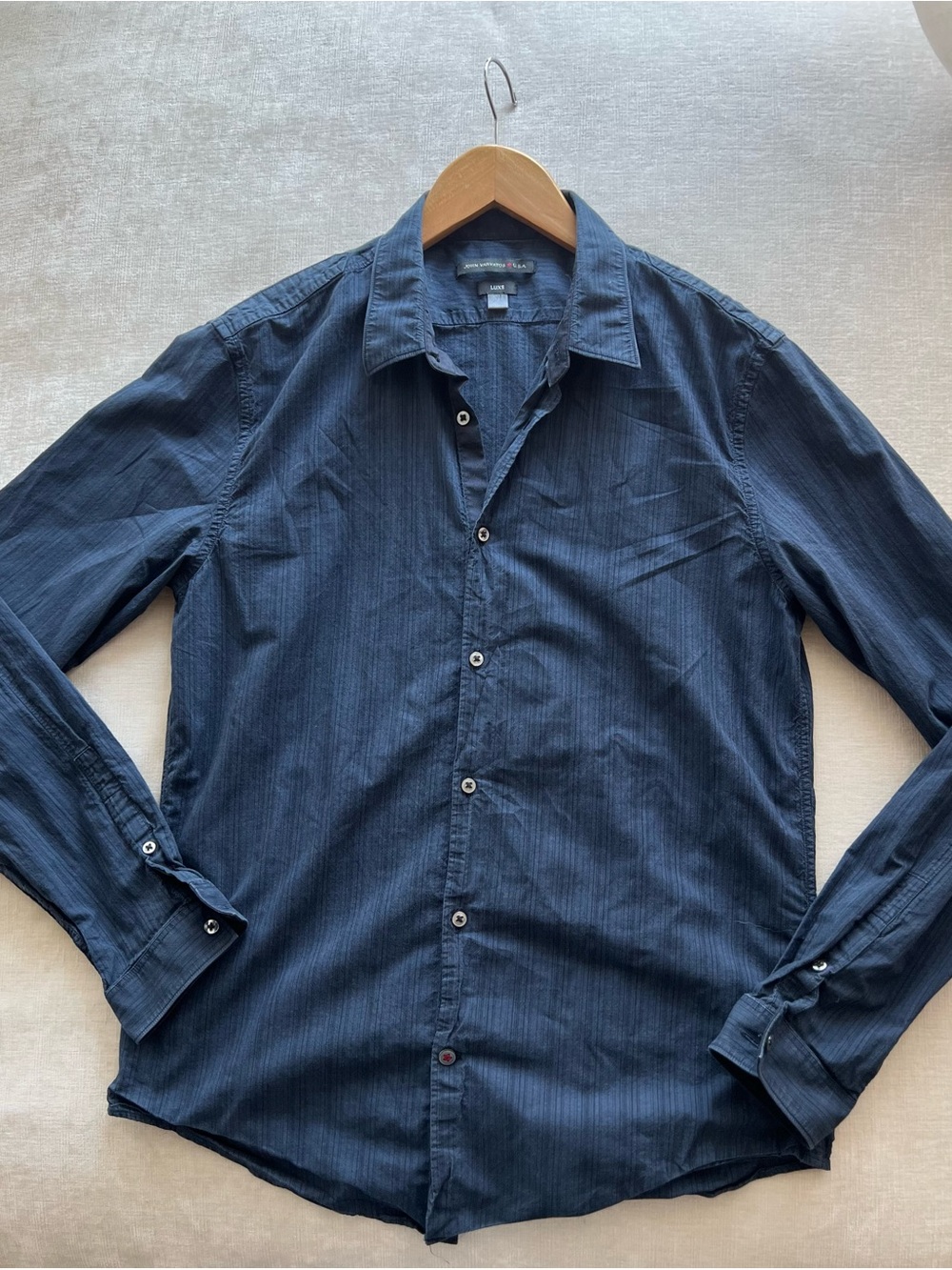 John Varvatos Men's Dark Navy Button-Down Shirt